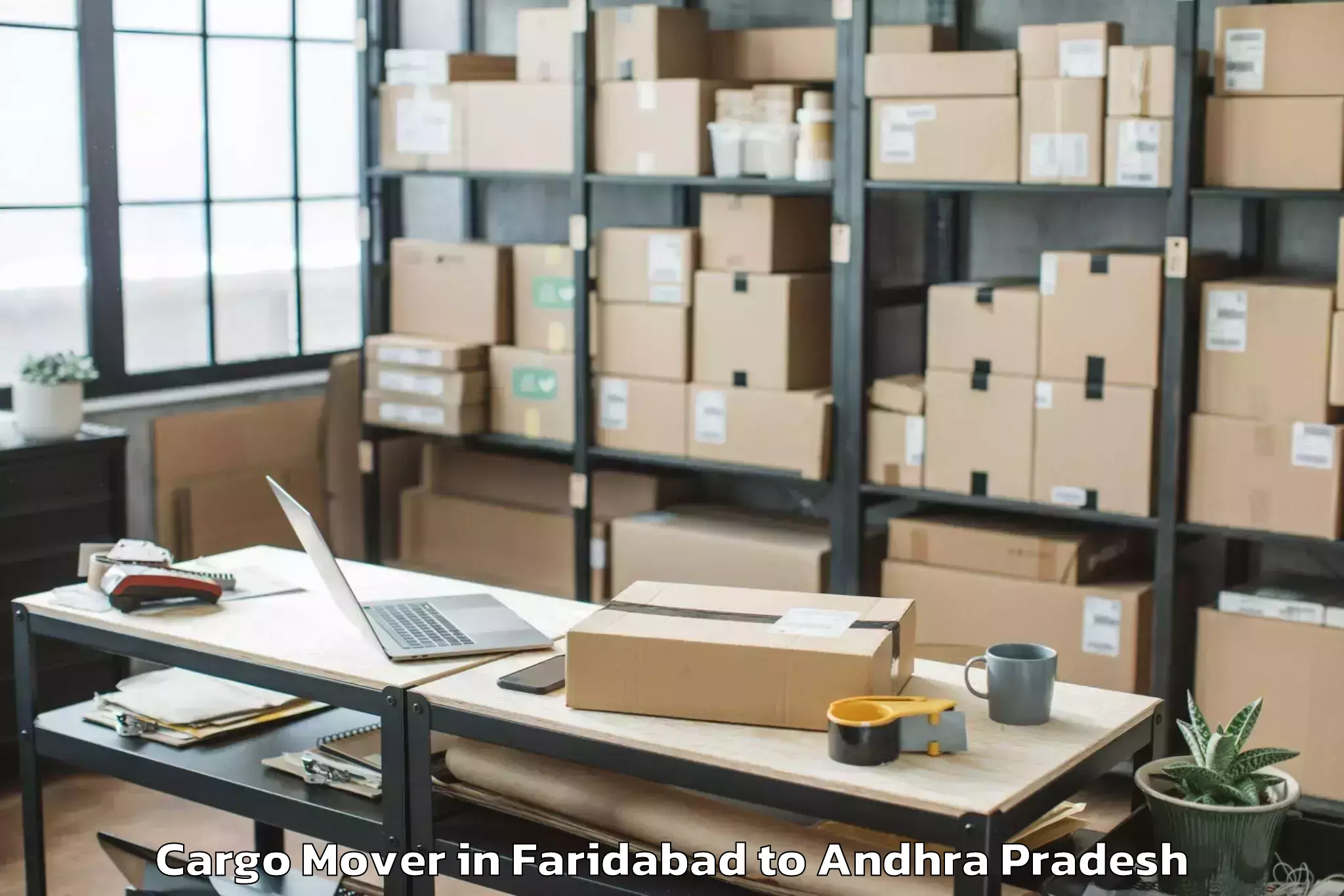 Book Faridabad to Tanakallu Cargo Mover Online